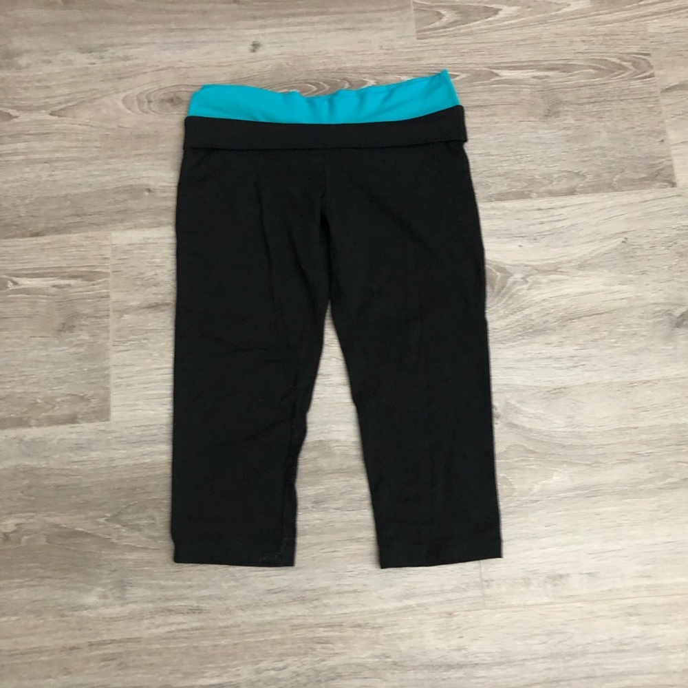 ❤️3X20 XXI Doble Waist Band Black Crop Leggings | M
